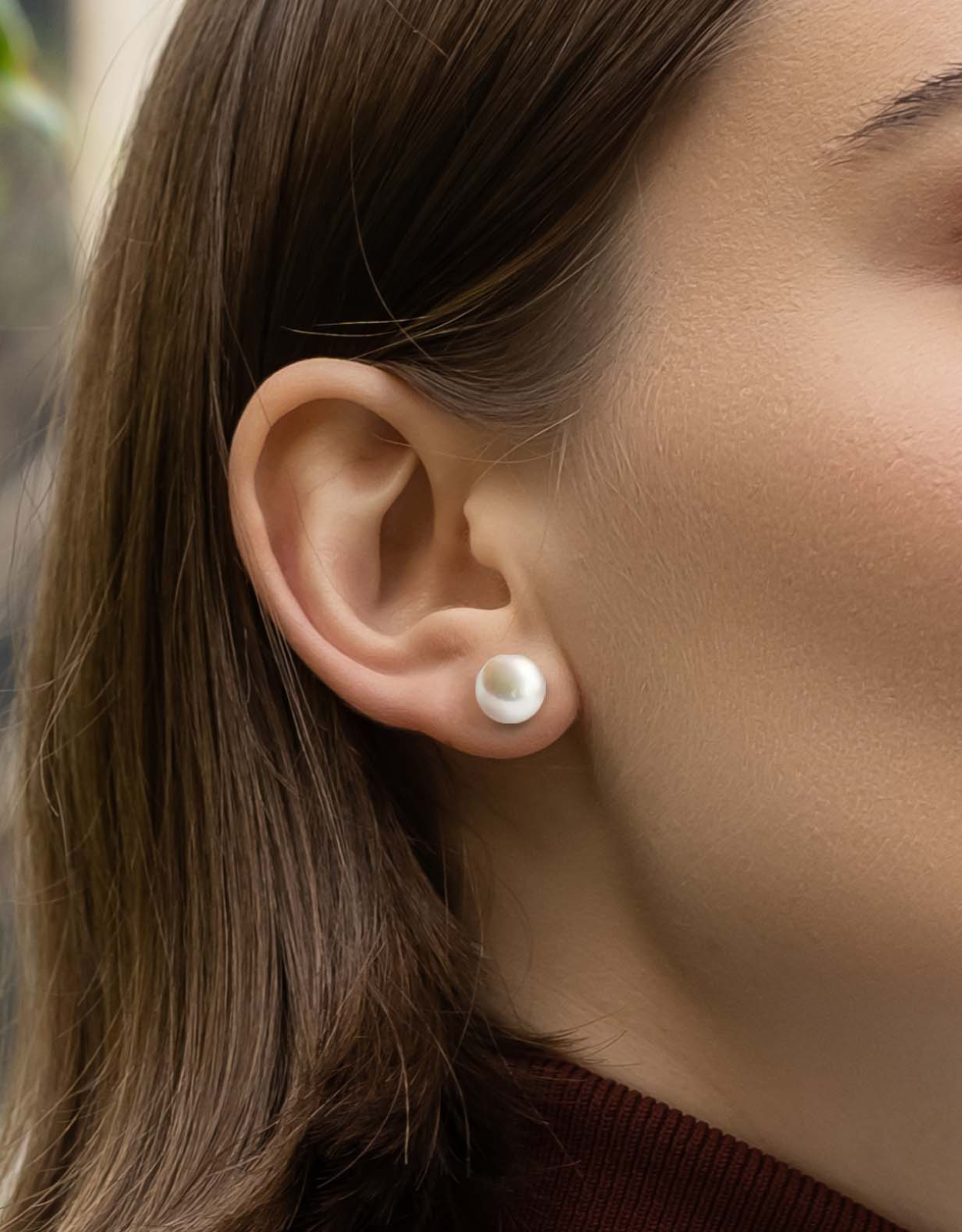 Elegant Akoya Pearl Stud earrings - Genuine, AAA Grade Pearls, Solid Gold studs, Handcrafted Pearl Jewelry, Timeless Luxury Jewelry. Oceana Pearls Brand.