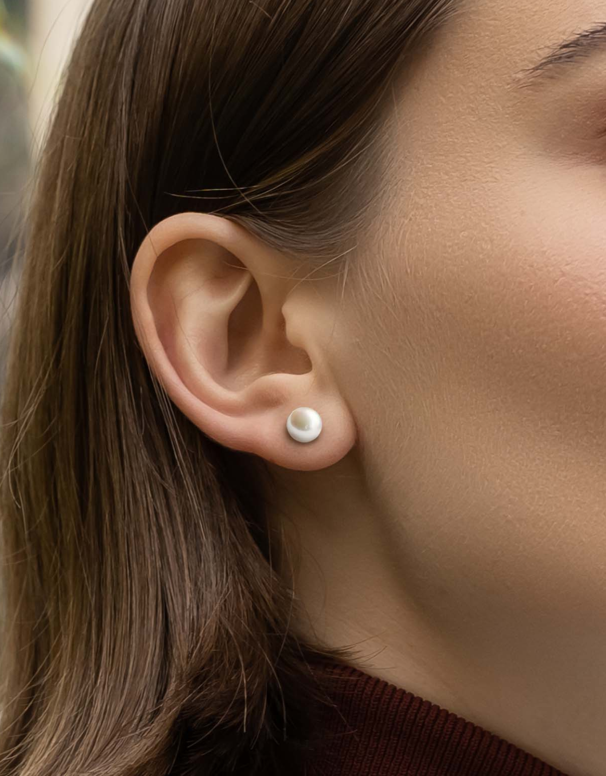 Elegant Akoya Pearl Stud earrings - Genuine, AAA Grade Pearls, Solid Gold studs, Handcrafted Pearl Jewelry, Timeless Luxury Jewelry. Oceana Pearls Brand.