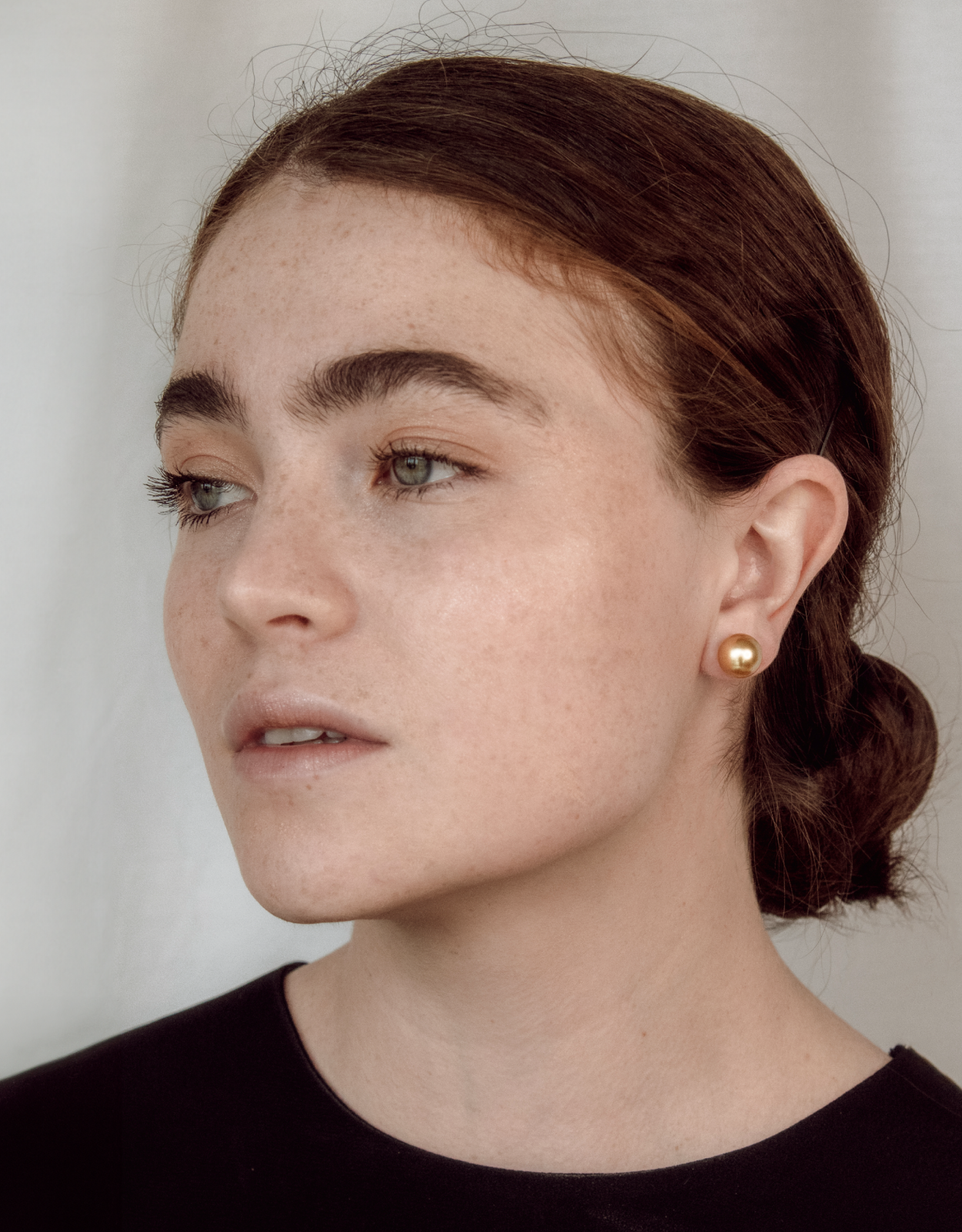 Elegant South sea pearl earrings  from golden pearl oyster- Genuine, AAA Grade Pearls, Solid Gold studs, Handcrafted Pearl Jewelry, Timeless Luxury Jewelry. Oceana Pearls Brand.